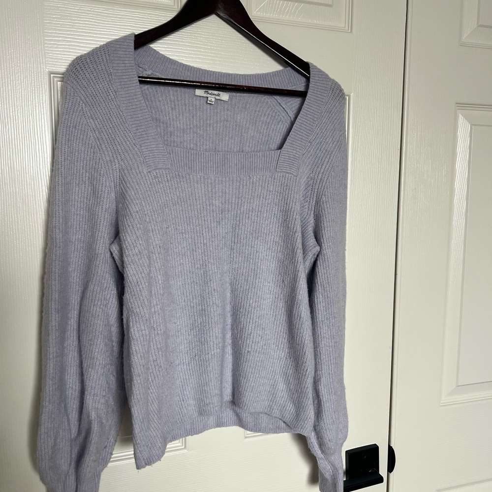 Madewell Light Purple Crew Neck Sweater